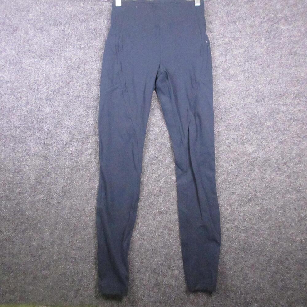 Lululemon Leggings Womens 4 Blue High Rise Ankle Pockets Running Yoga Athletic